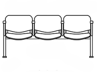 Кресло Стандарт(мод.СМ83) 3-х местная секция