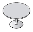 Круглый стол на металл. основании 118955
